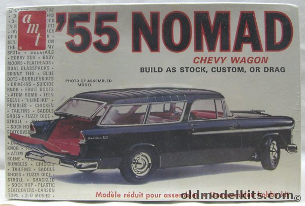 AMT 1/25 1955 Chevrolet Nomad Wagon - Stock / Custom / Drag, T289 plastic model kit